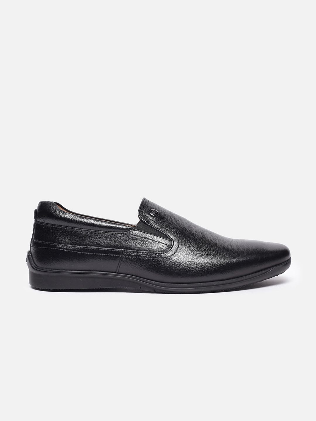 Louis Philippe Men Premium Leather Breathable Anti Slip Flat Heel Formal Slip-on Shoes - right view