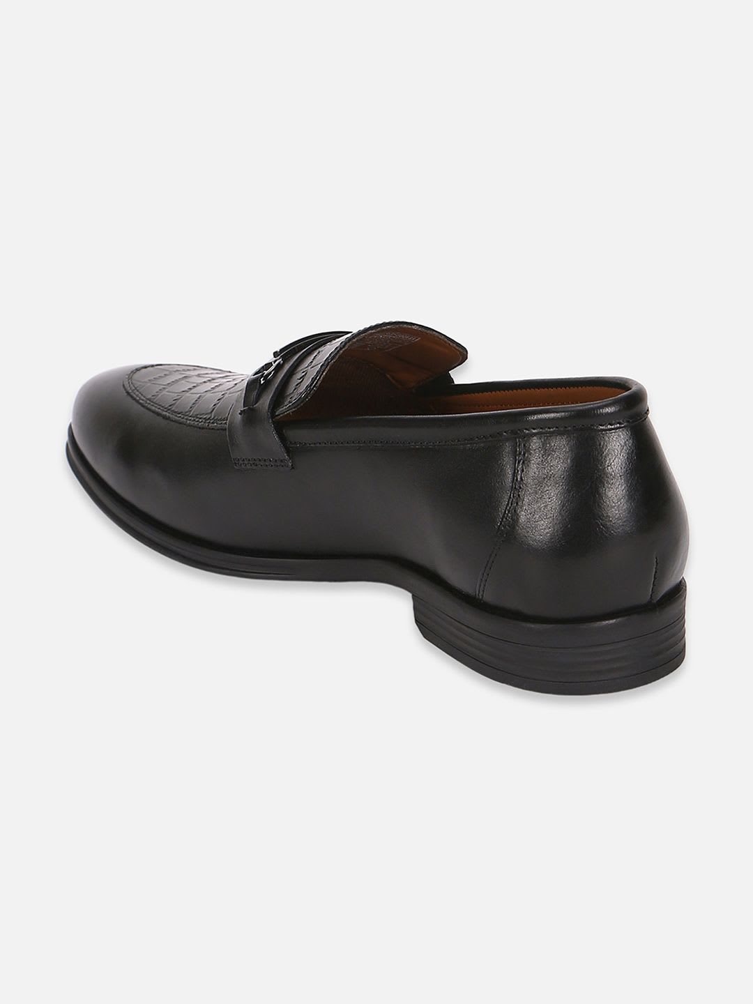 Louis Philippe Men Premium Leather Breathable Anti Slip with Heel Formal Slip-on Shoes - back view