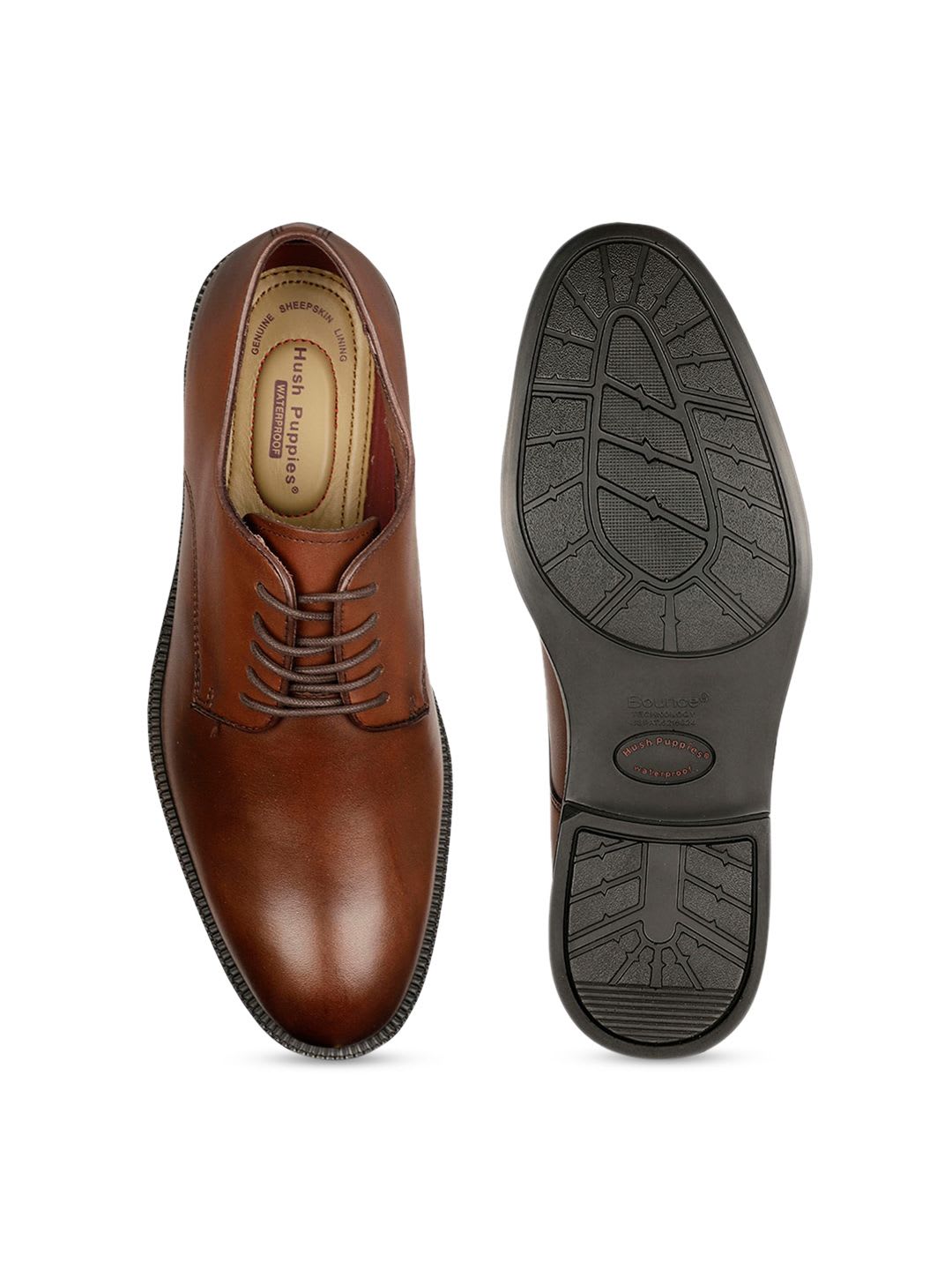 Hush Puppies Men Textured Formal Oxfords - right view