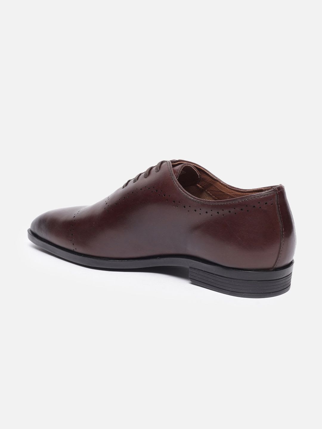 Louis Philippe Men Premium Leather Breathable Anti Slip with Heel Formal Oxford Shoes - right view
