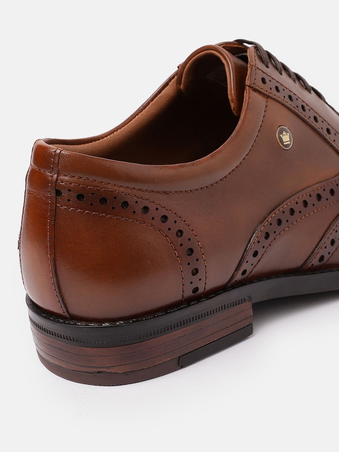 Louis Philippe Men Premium Leather Breathable Anti Slip with Heel Formal Oxford Shoes - right view