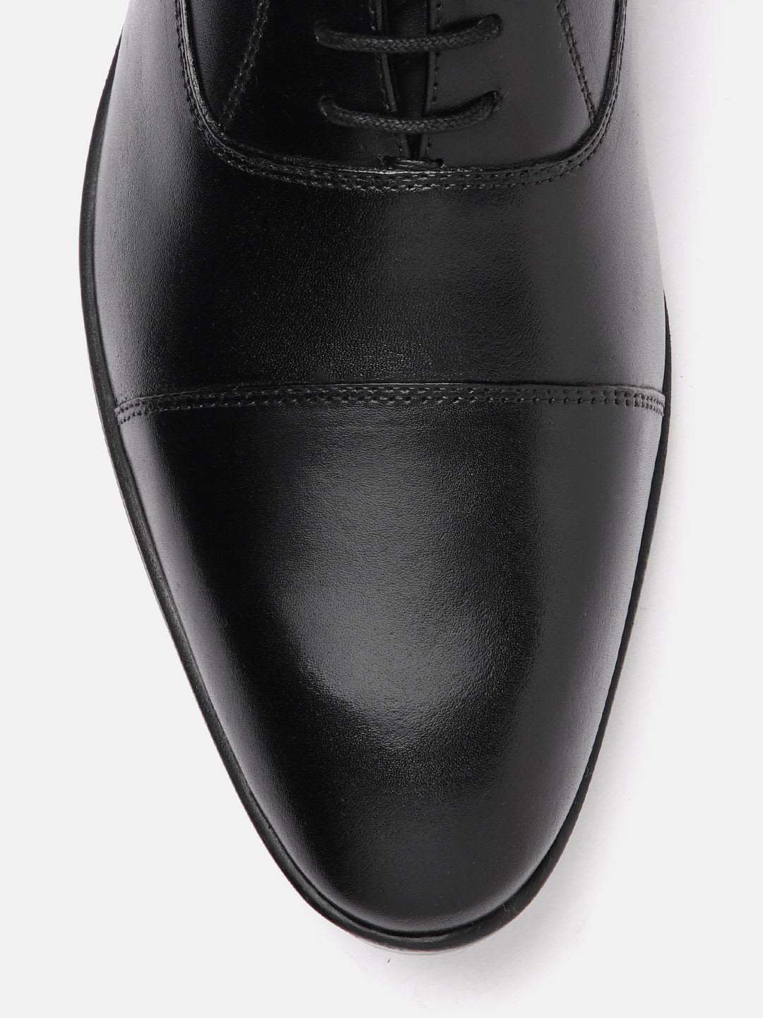 Van Heusen Men Leather Oxford Round Toe Formal Shoes - left view