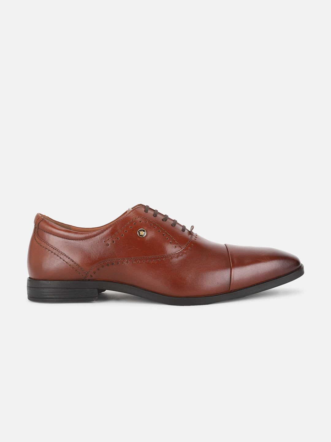 Louis Philippe Men Premium Leather Breathable Anti Slip with Heel Formal Oxford Shoes - right view