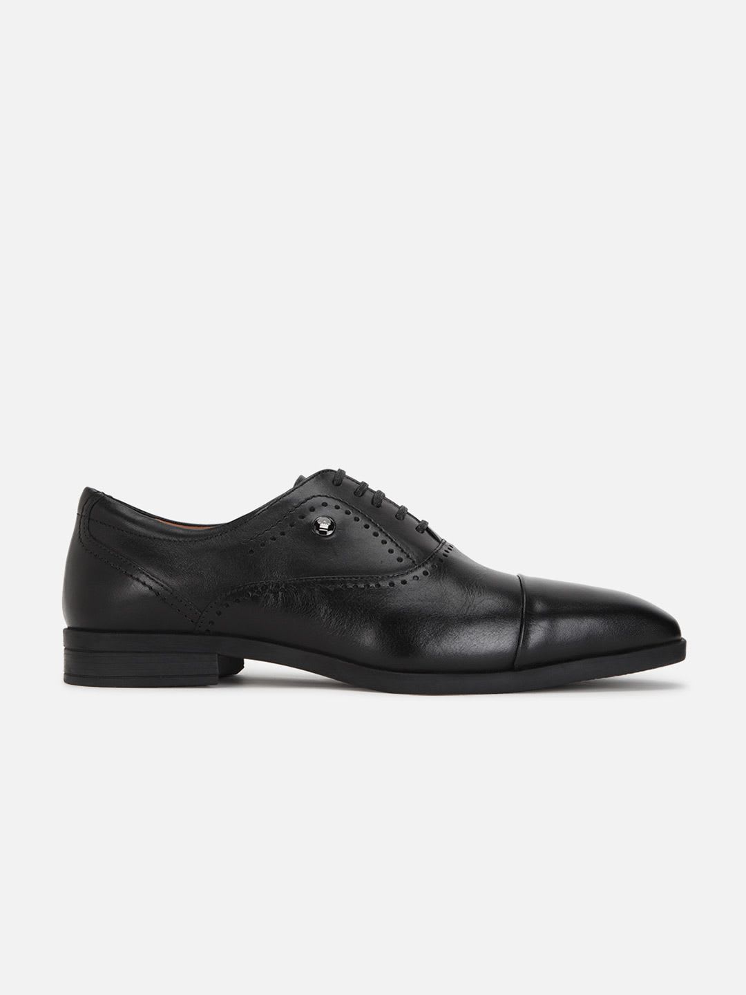 Louis Philippe Men Premium Leather Breathable Anti Slip with Heel Formal Oxford Shoes - right view