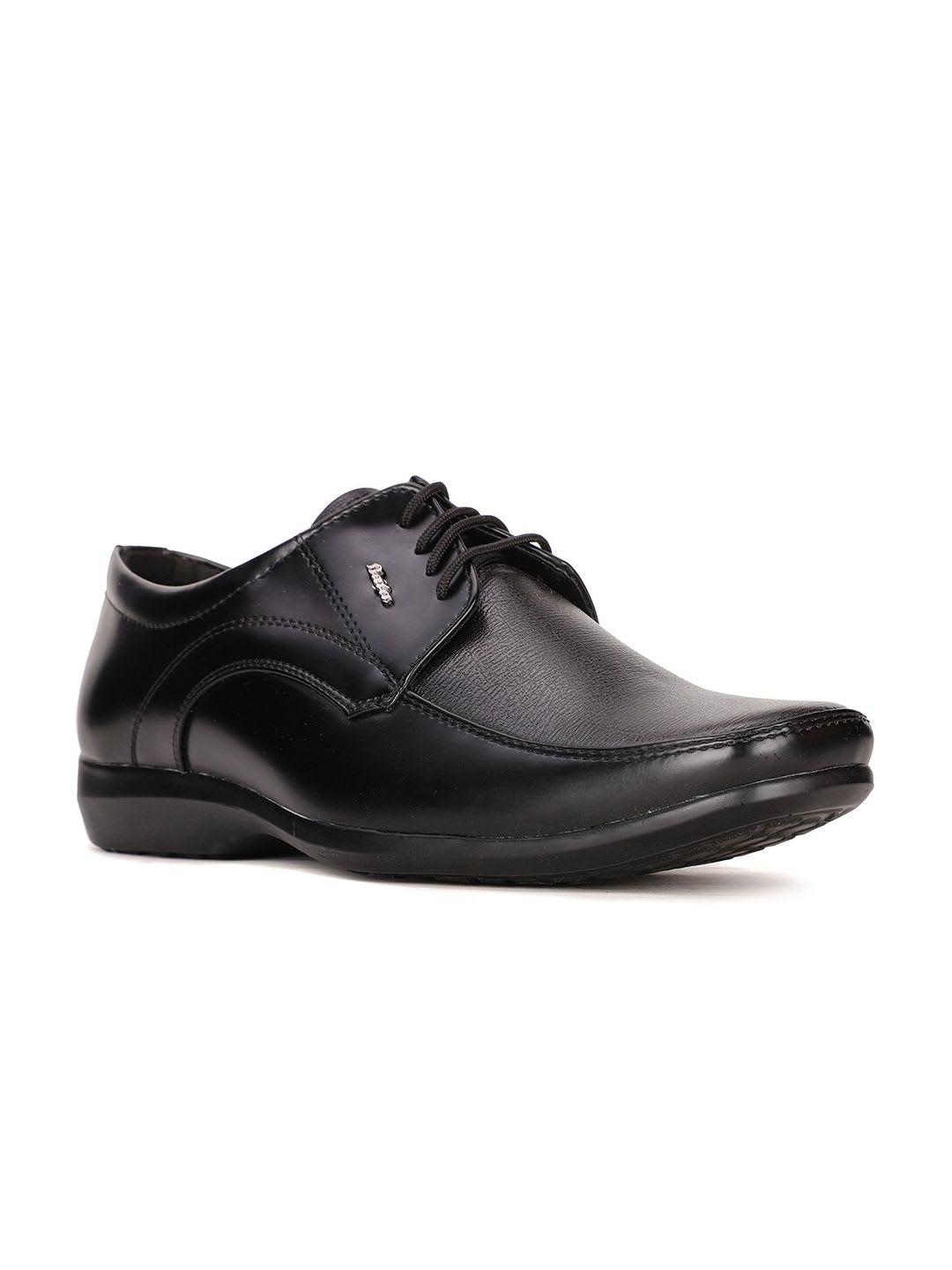 Bata Men Black Solid Formal Derbys - default view