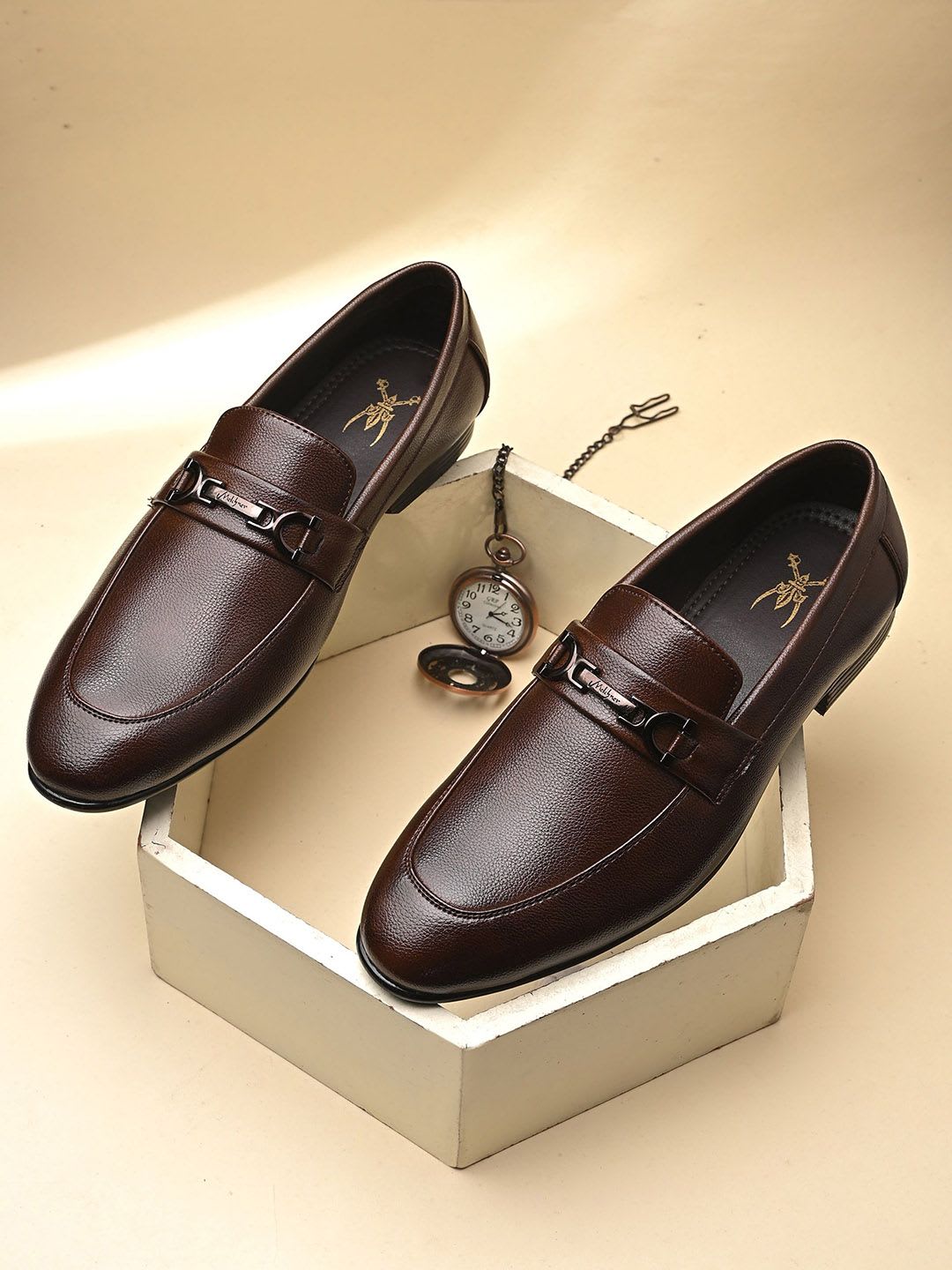 House of Pataudi Men Lightweight With Soft Cushion Loafers - default view