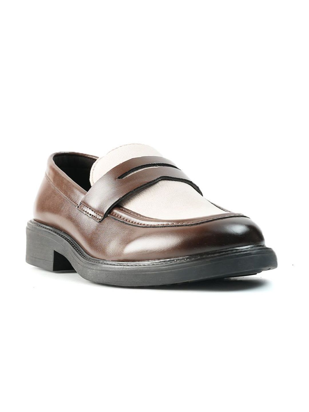 MONKSTORY Cosmopolitan Contrast Penny Loafers - default view