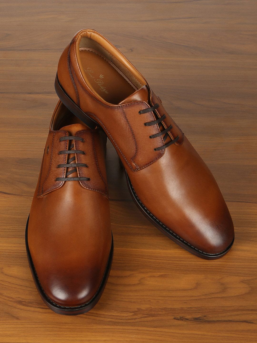 Louis Philippe Men Leather Formal Derbys - default view