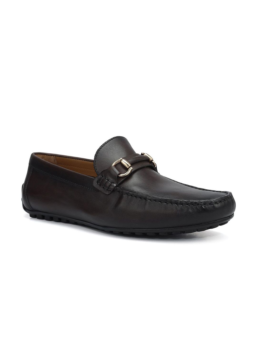 ROSSO BRUNELLO Men Leather Formal Loafers - default view