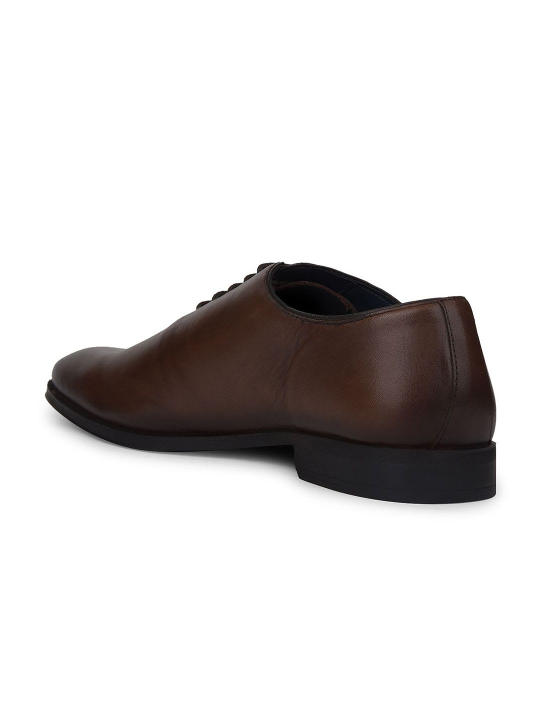Bata Men Leather Formal Oxford Shoes - back view