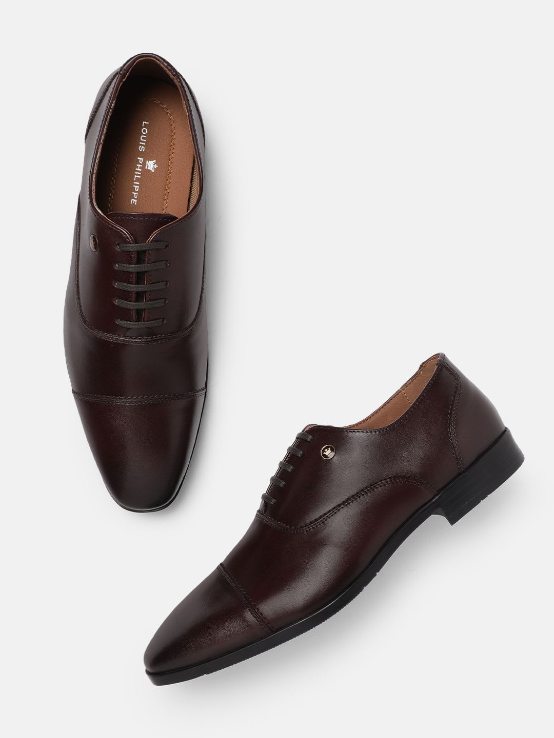 Louis Philippe Men Leather Formal Oxfords - default view