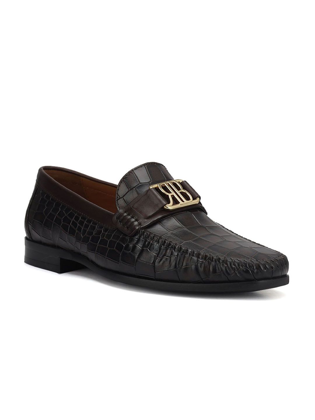 ROSSO BRUNELLO Men Leather Formal Loafers - default view