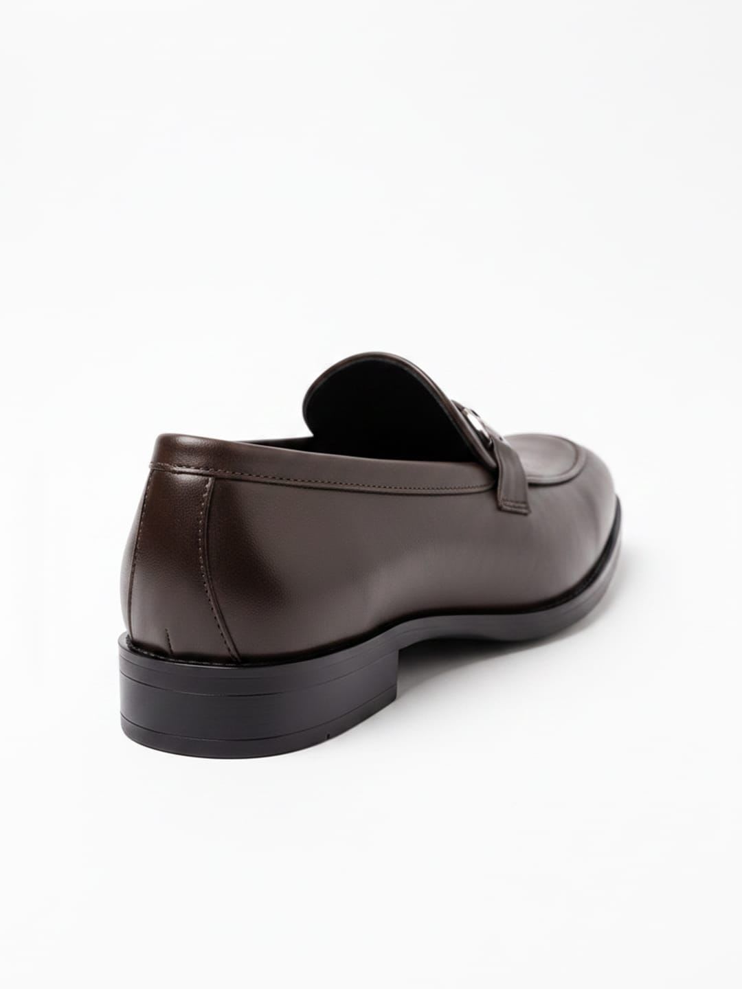 House of Pataudi Men Round Toe Slip-On Loafers Formal Shoes - right view