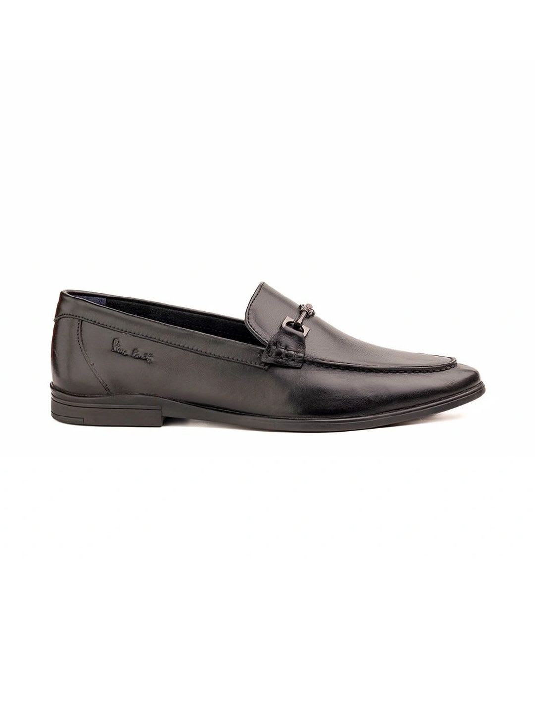 pierre cardin Men Leather Round Toe Slip-On Loafers Shoes - back view