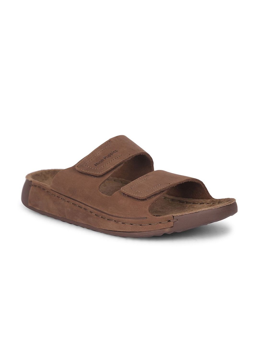 Hush Puppies Men Leather Comfort Sandals - default view