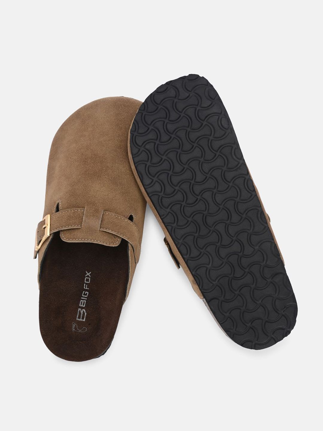 Big Fox Men Suede Clogs Sandals - right view
