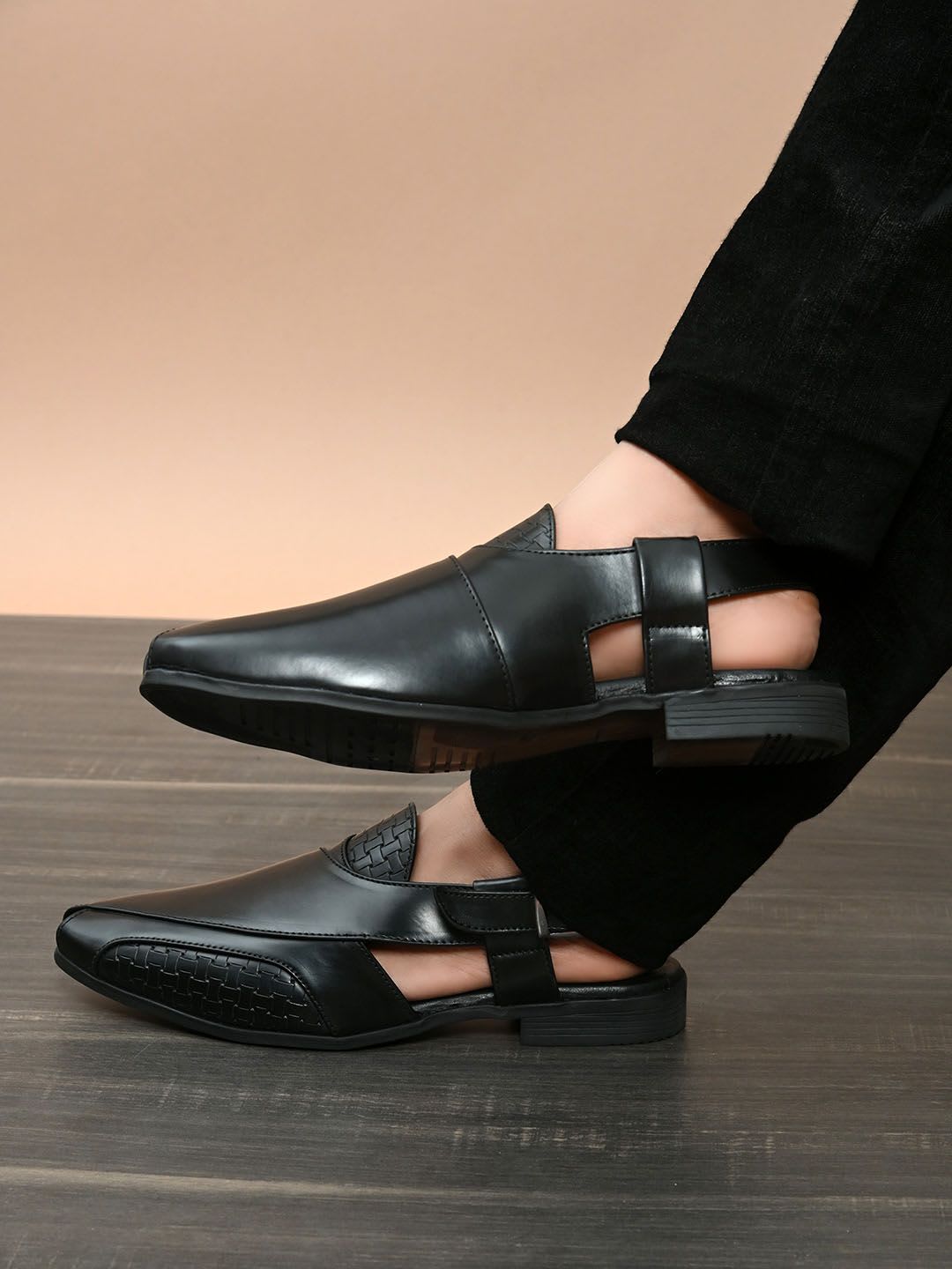 House of Pataudi Men Shoe-Style Sandals - default view