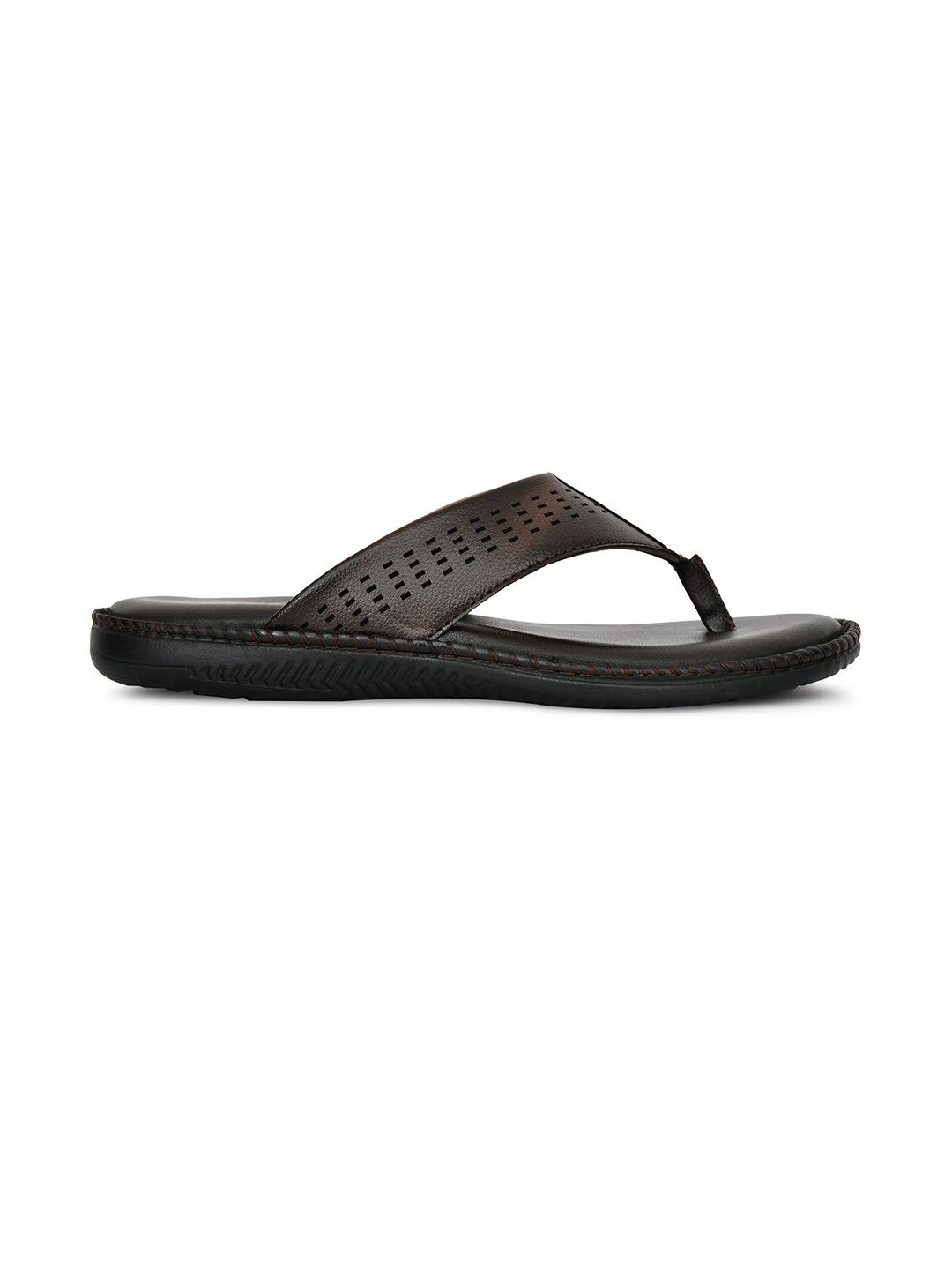 HERE&NOW Men Brown PU Comfort Sandals - right view