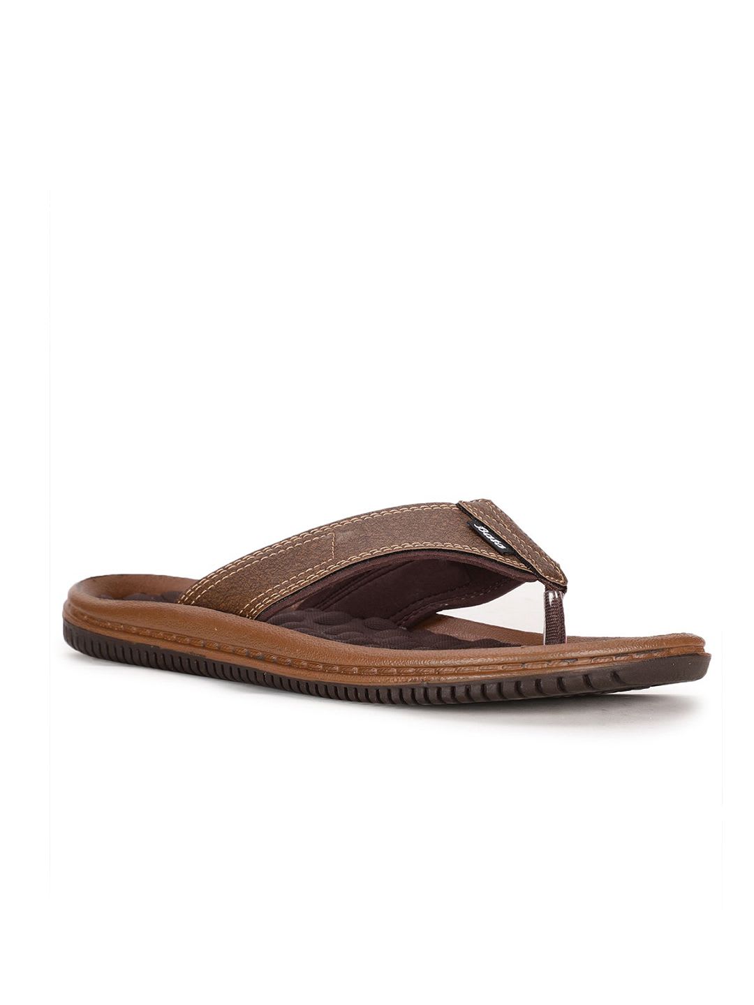 Bata Men Brown & Black Comfort Sandals - default view