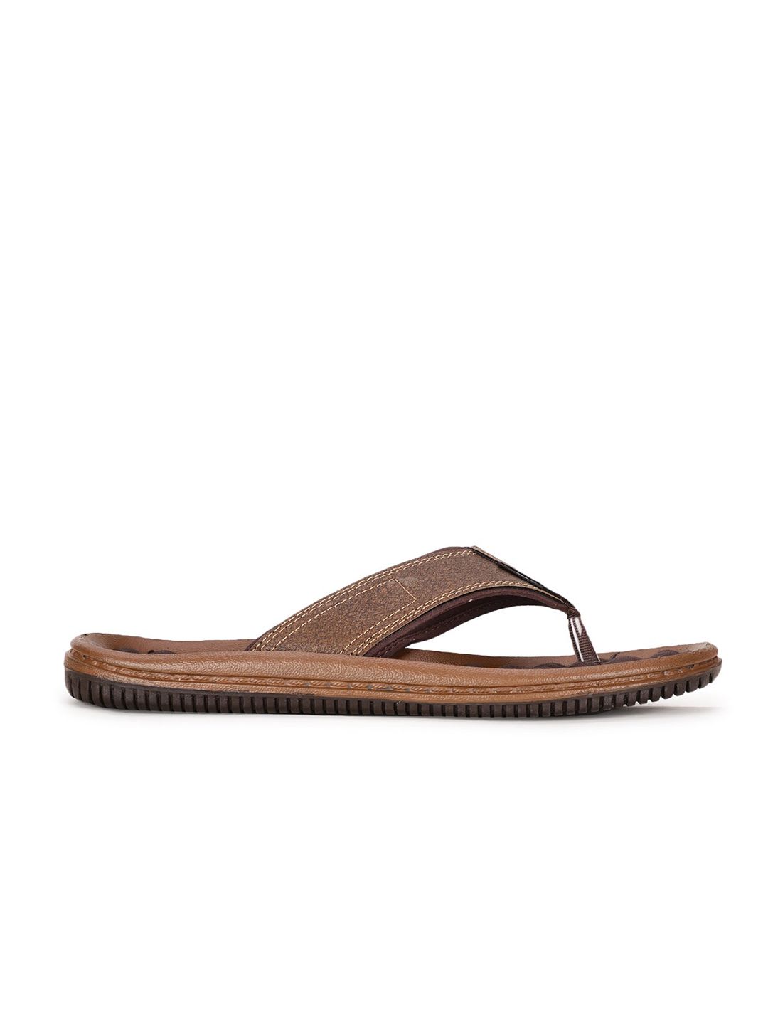 Bata Men Brown & Black Comfort Sandals - right view
