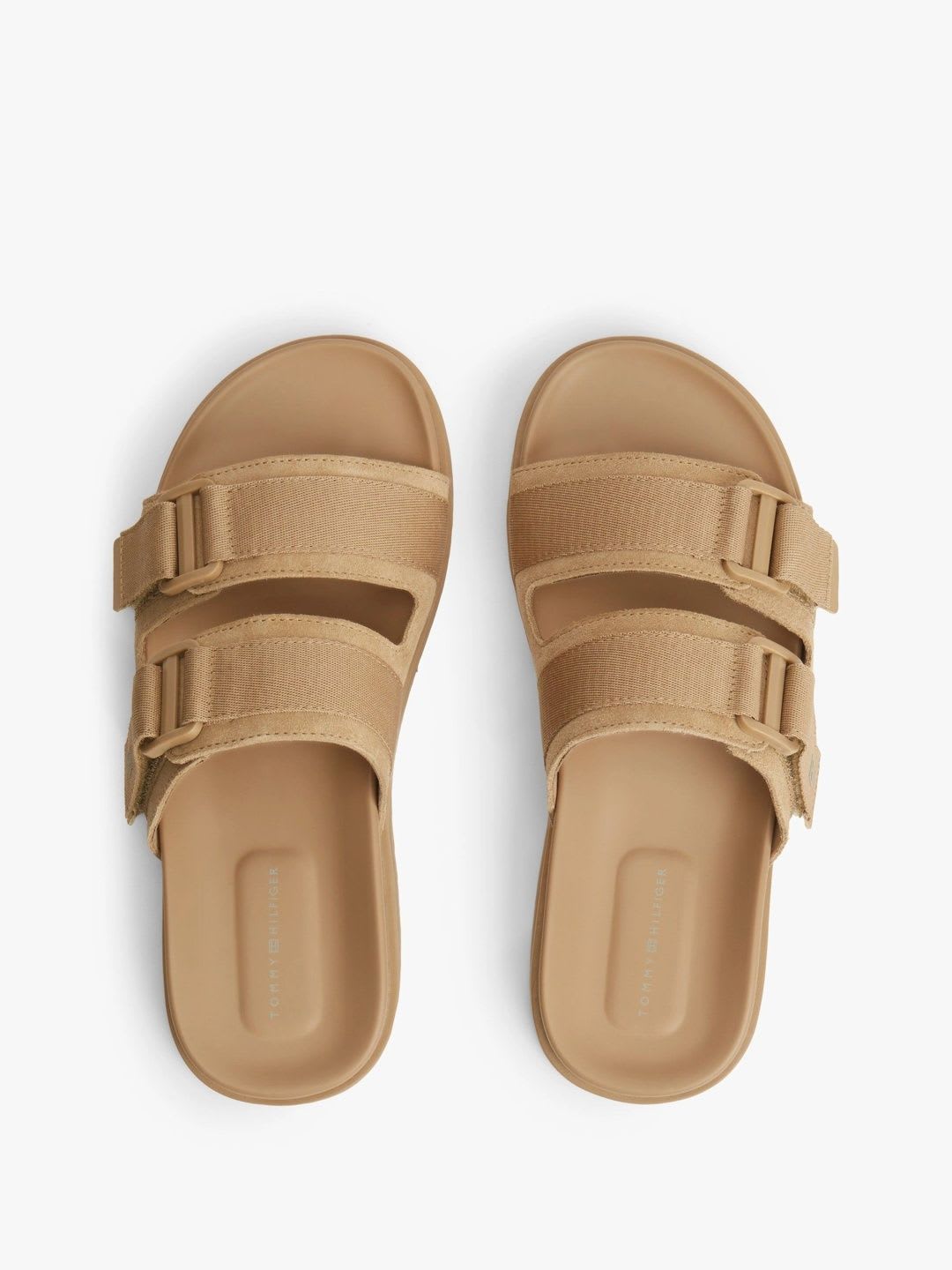Tommy Hilfiger Men Leather Comfort Sandals - back view