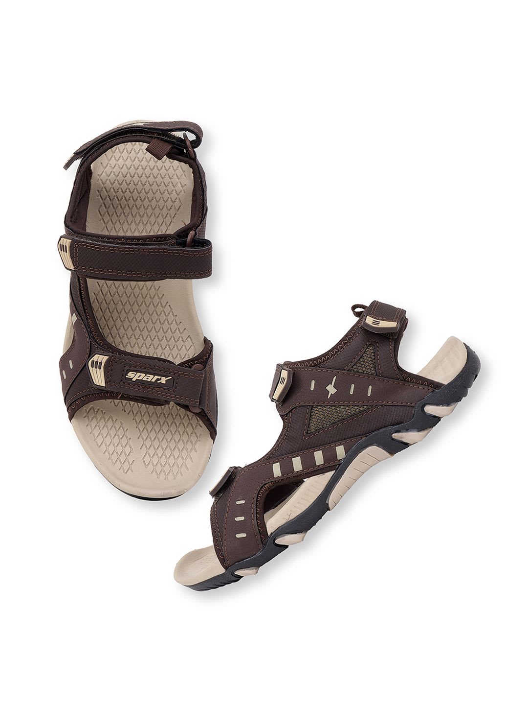 Sparx Men Textured Sports Sandals - default view