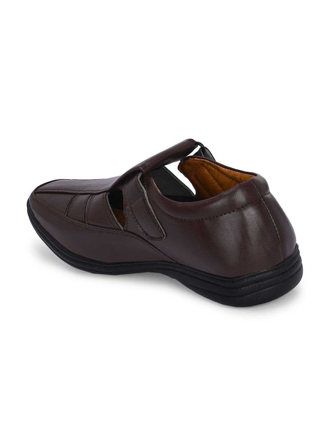 AMICO Men Velcro Fisherman Sandals - back view