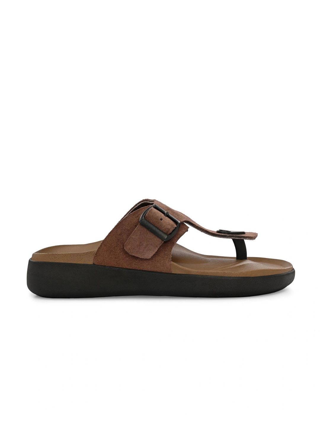 Roadster Men Leather Comfort Sandals - back view