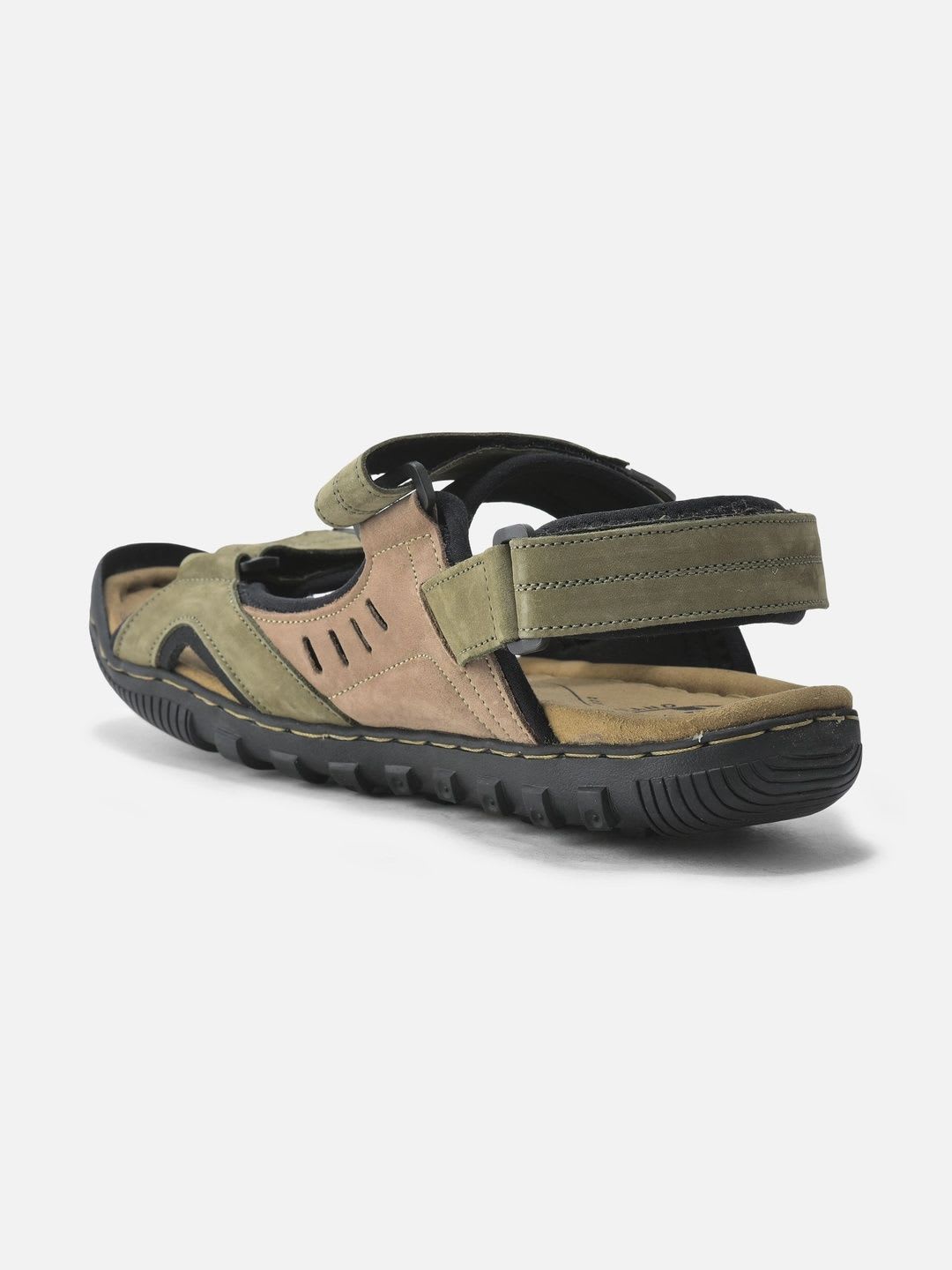 Woodland Men Leather Sandals - right view