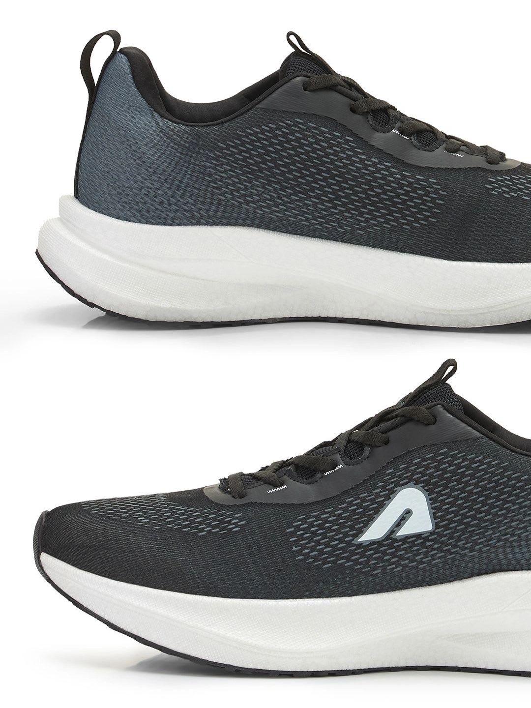 BOLDFIT Men Black Ignitr Lightweight Cushioned Running Shoes - back view