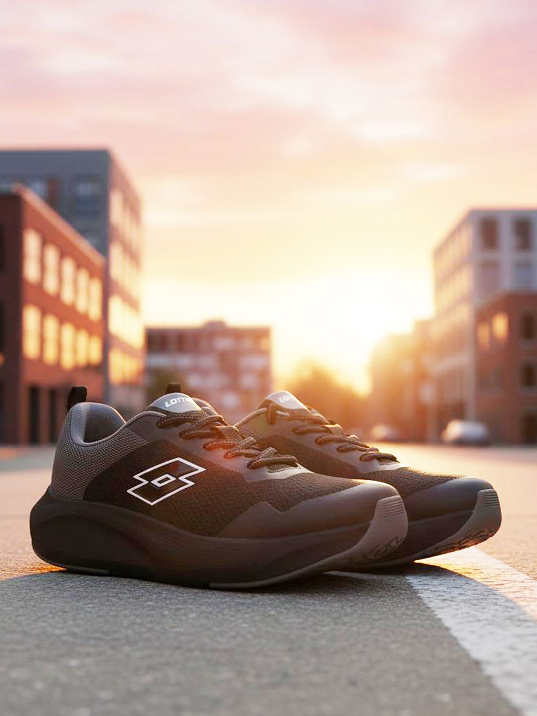 Lotto Men Energex Black  Running Shoes - default view