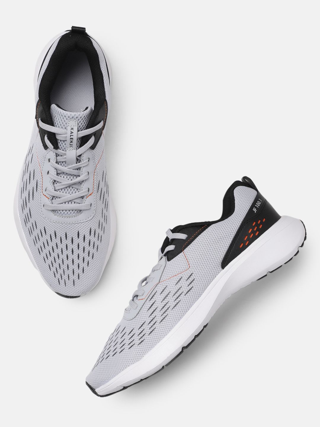 Decathlon Kalenji - Men Grey Orange Jogflow 100.1 Superior Grip Cushioned Running Shoes - default view