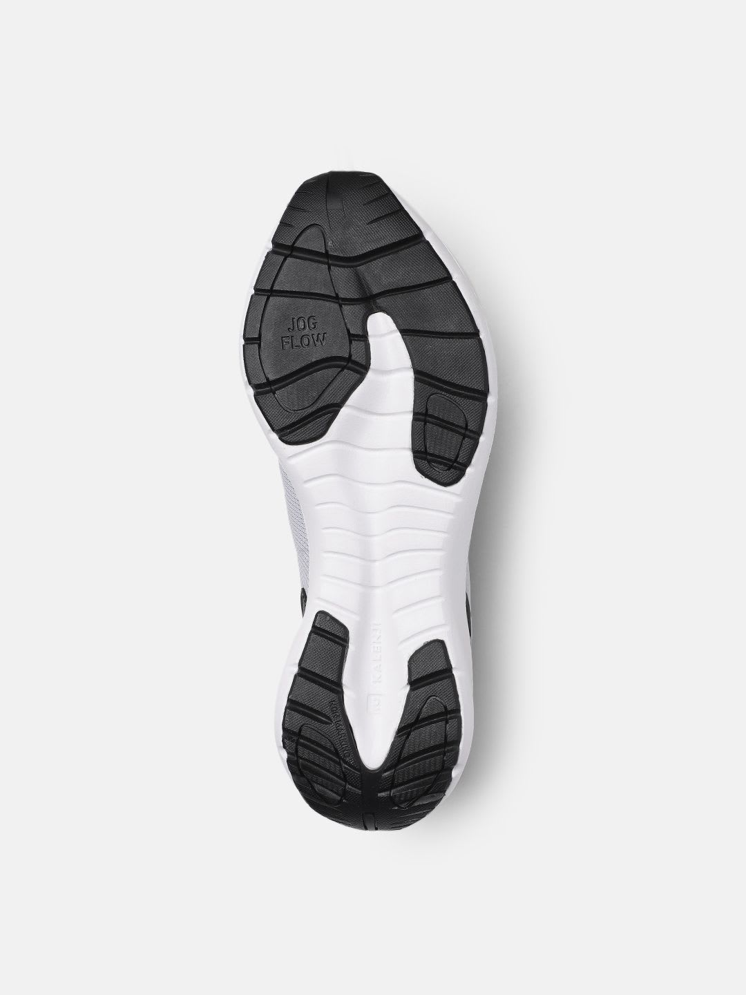 Decathlon Kalenji - Men Grey Orange Jogflow 100.1 Superior Grip Cushioned Running Shoes - back view