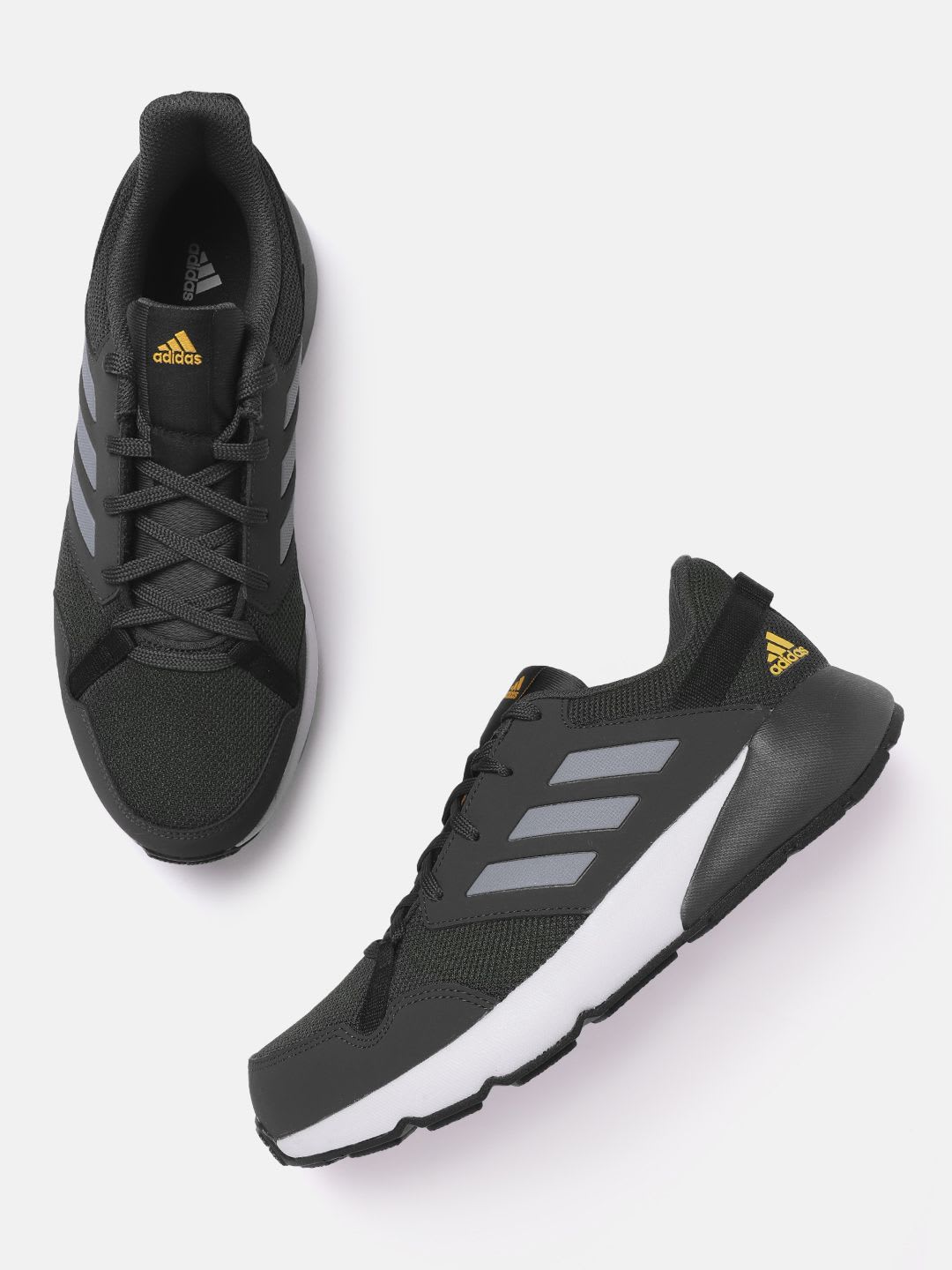 ADIDAS Men Woven Design CyberRun Running Shoes - default view