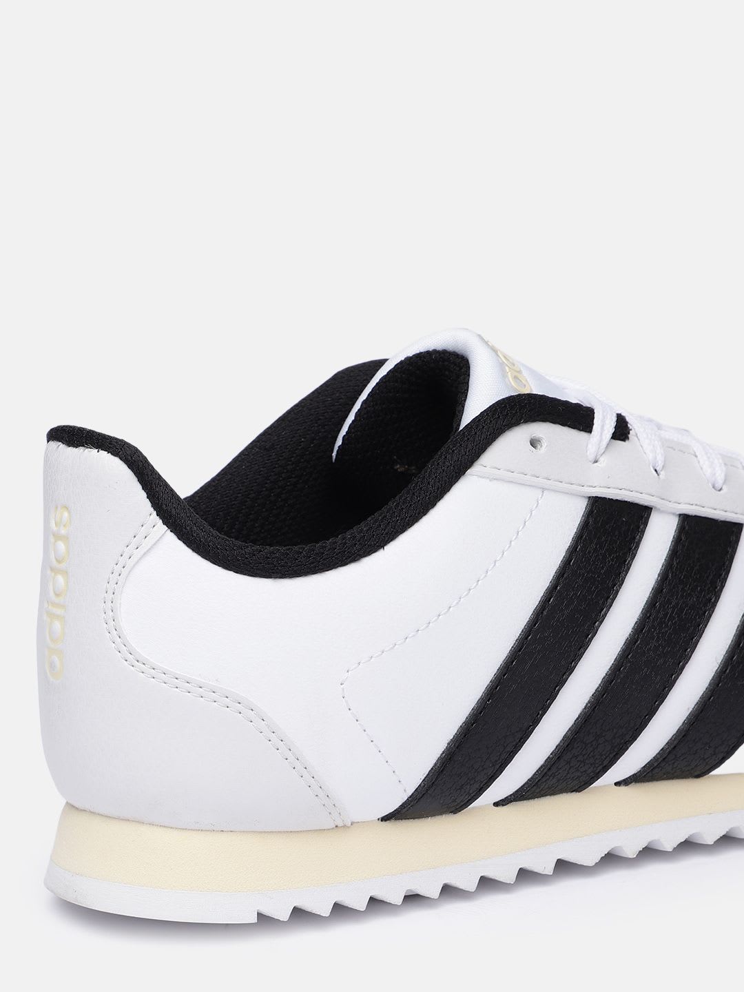 ADIDAS Men White Striped Sports Shoes - right view