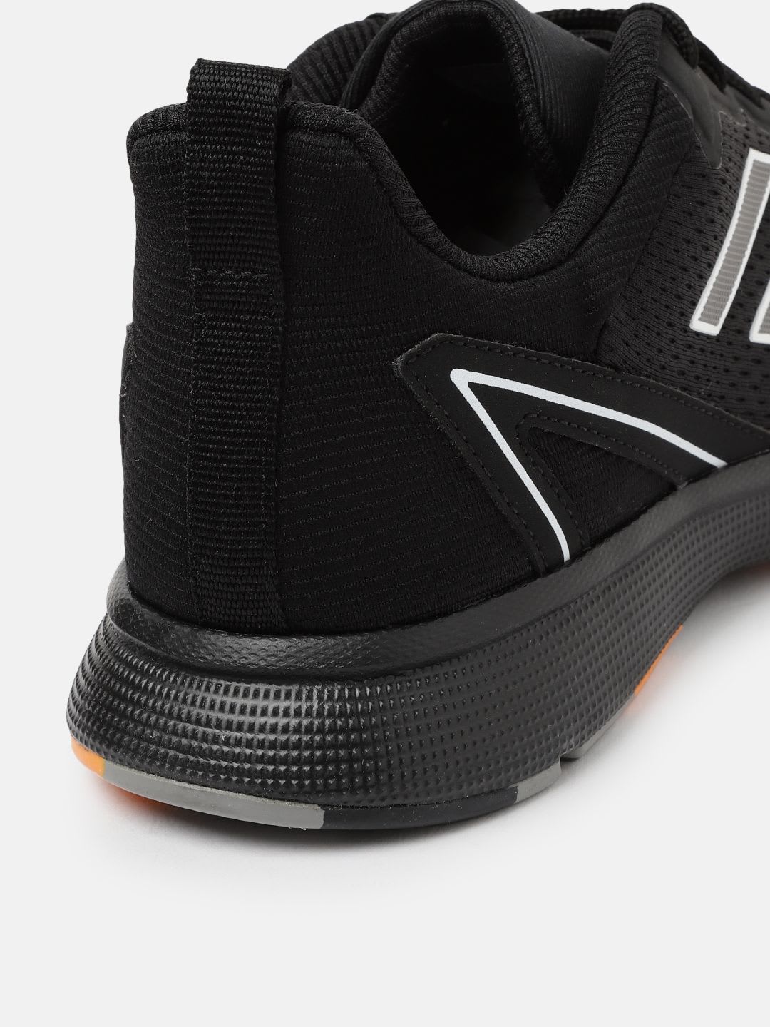 ADIDAS Men Black & Grey Woven Design Seize The Street Running Shoes - left view