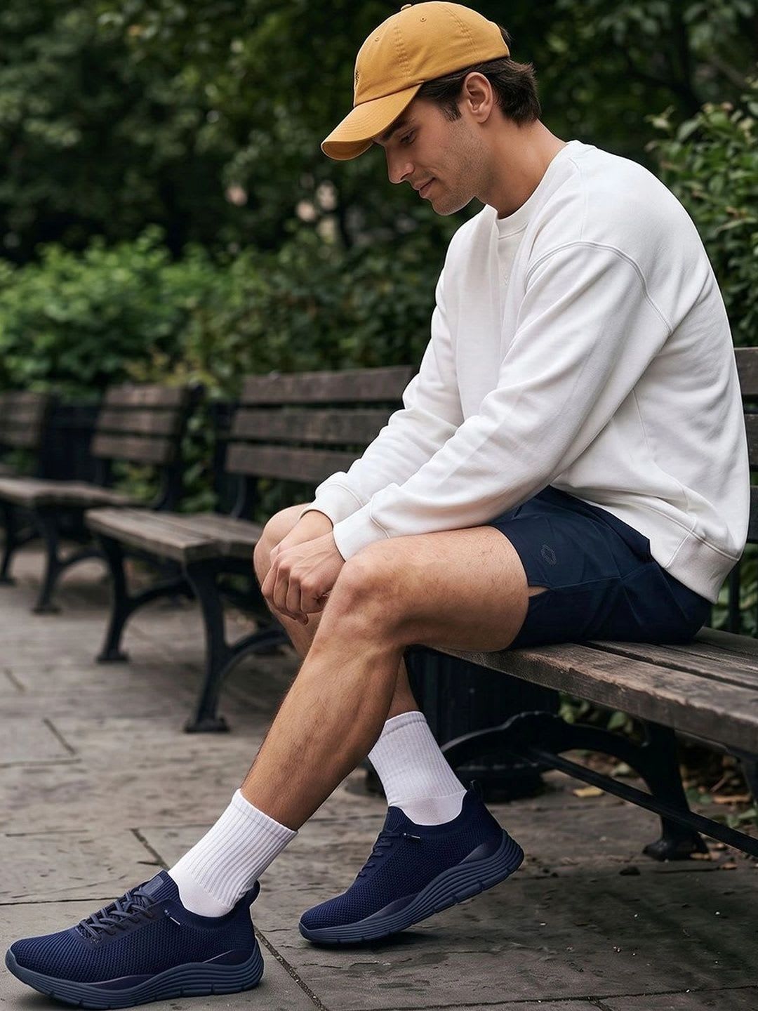 Lotto Men Textile Walking Shoes - left view