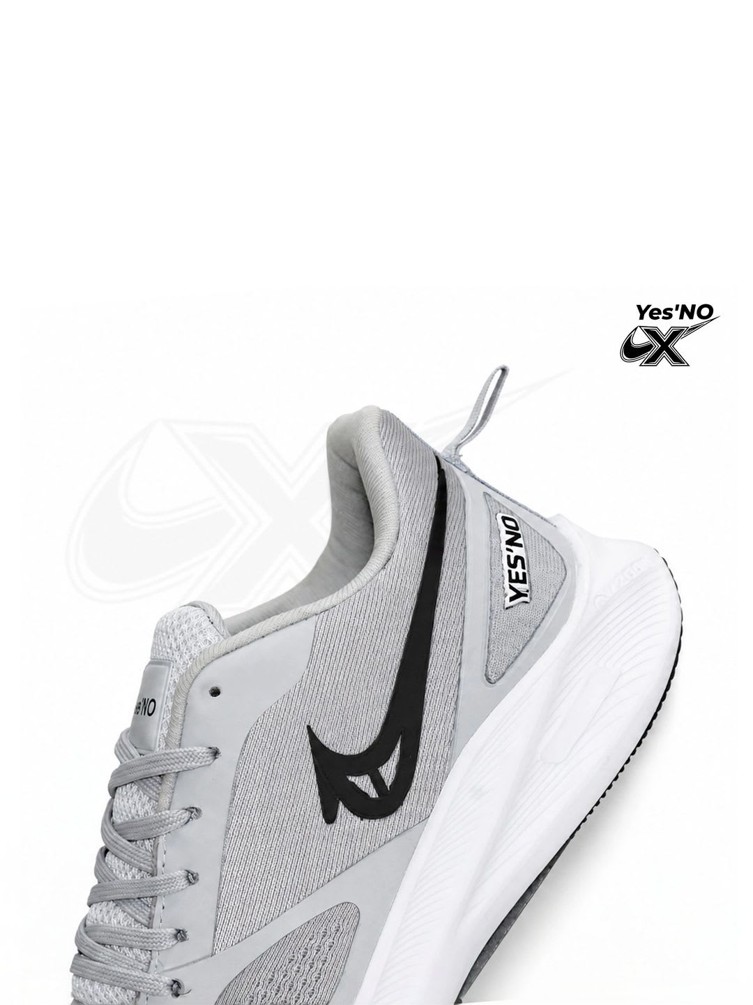 Yes NO Men Mesh Running Non-Marking Shoes - left view