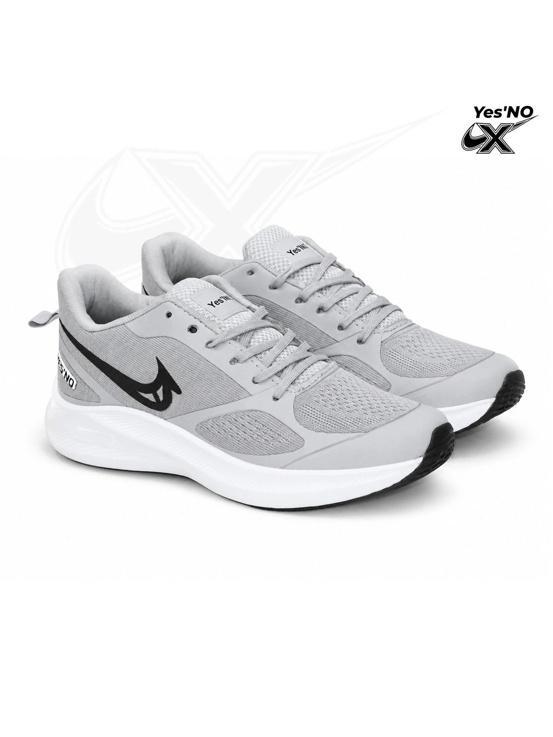 Yes NO Men Mesh Running Non-Marking Shoes - right view