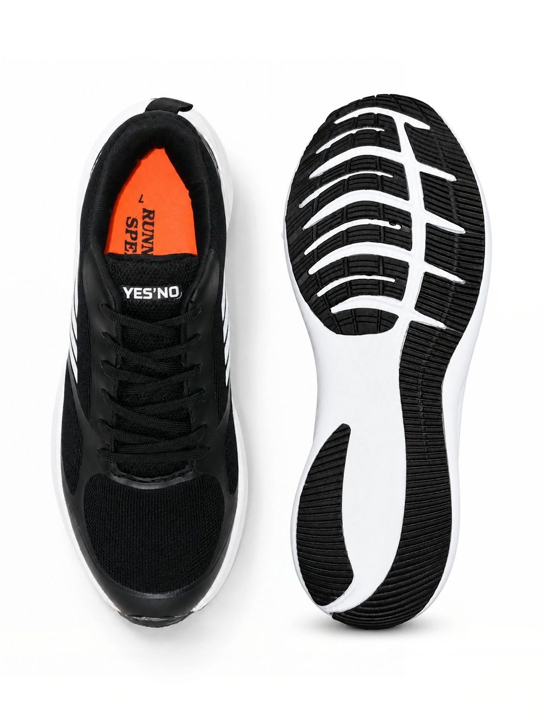 Yes NO Men Mesh Running Shoes - back view