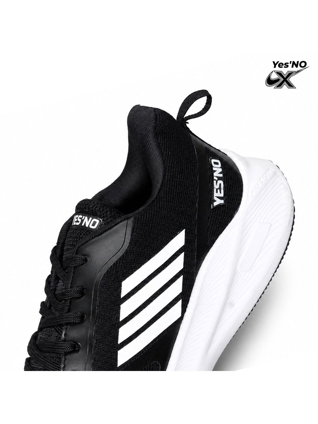 Yes NO Men Mesh Running Shoes - left view