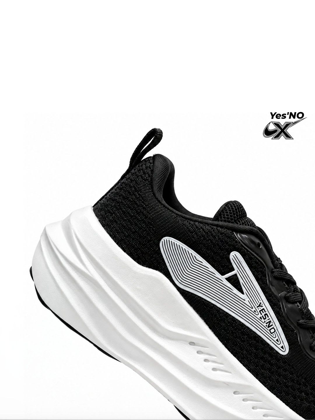 Yes NO Men Mesh Running Non-Marking Shoes - left view