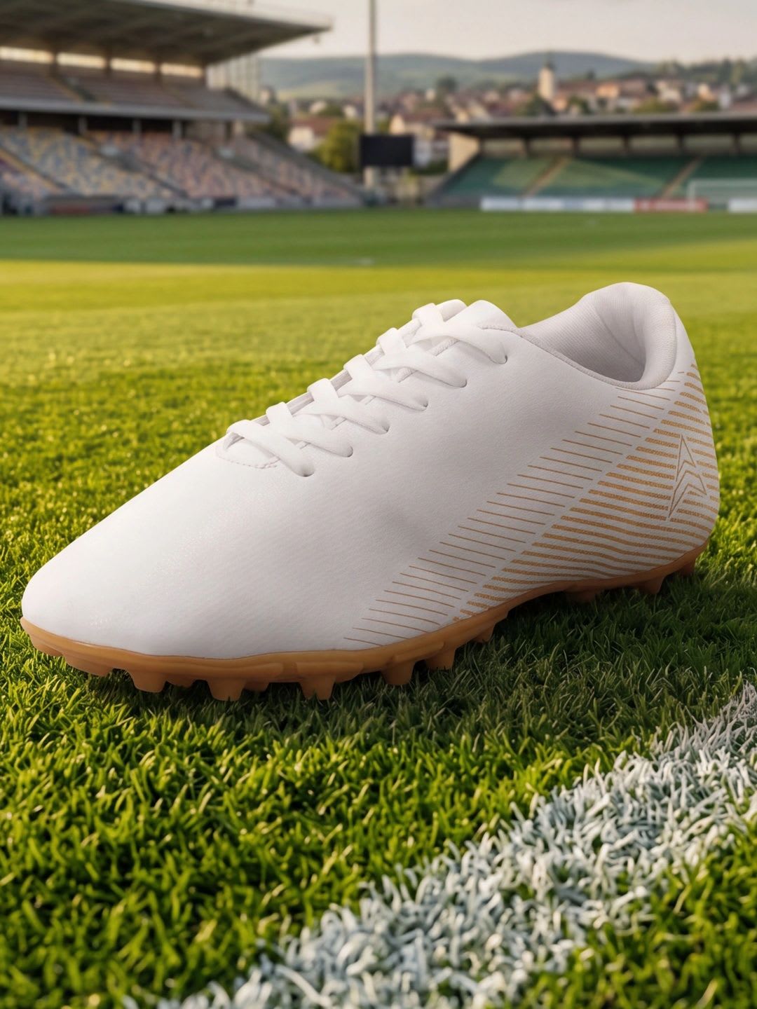 AVANT Men MatchStride Football Shoes - White/Gold - default view