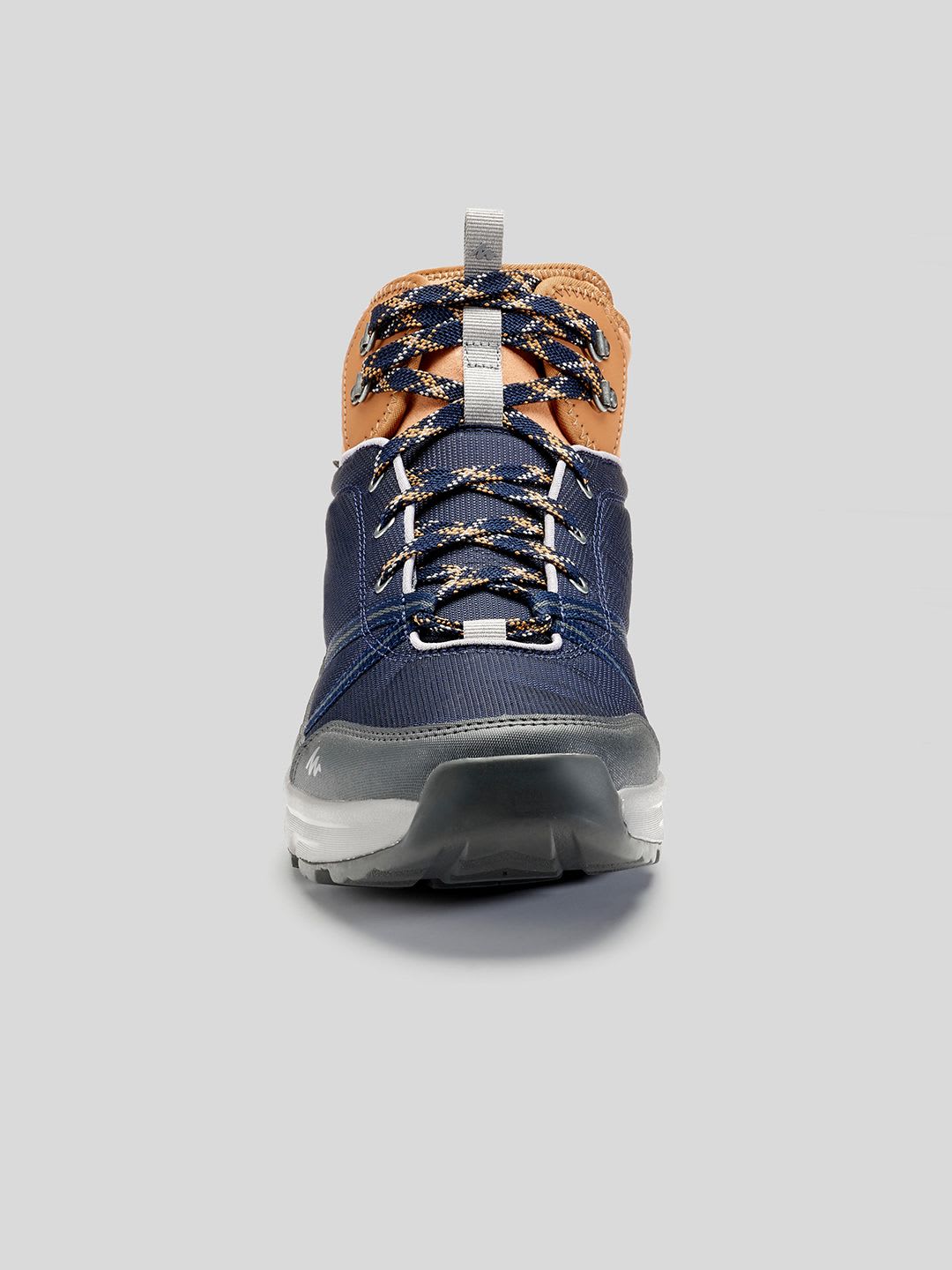 Decathlon Quechua - Men Navy Blue and Brown NH150 Waterproof Hiking Shoes - right view