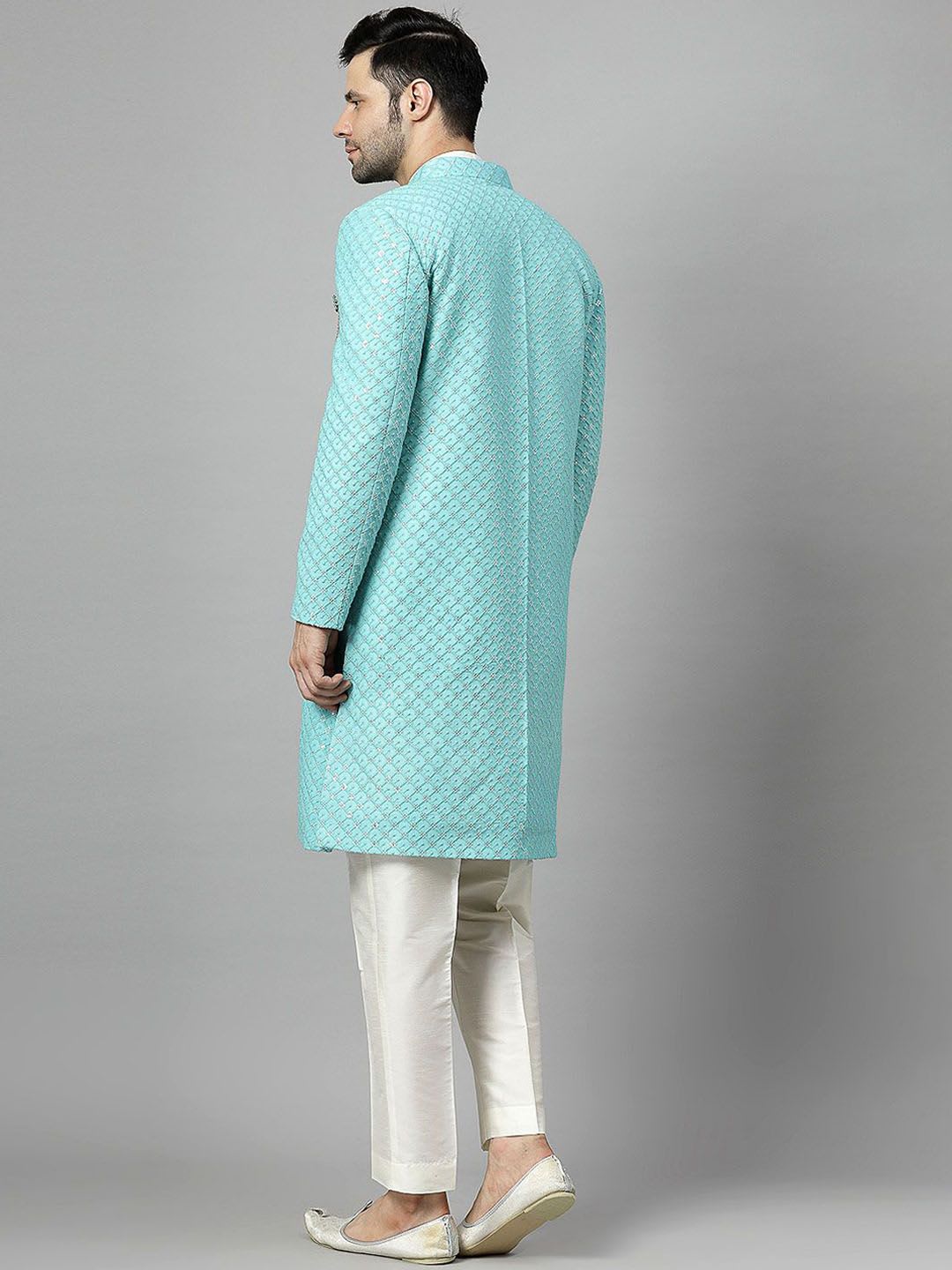 Utsav Fashion Embroidered Sherwani Set - right view