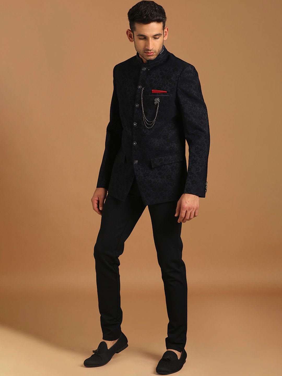 Manyavar Self-Design Traditional Indo Western Sherwani Set - default view