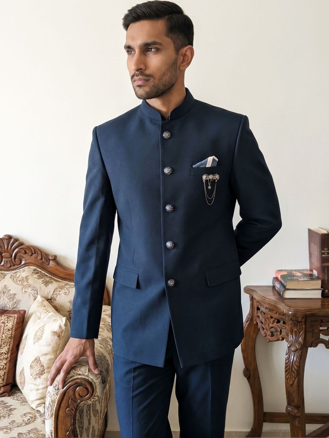 Jompers Mandarin Collar Sherwani Set - default view