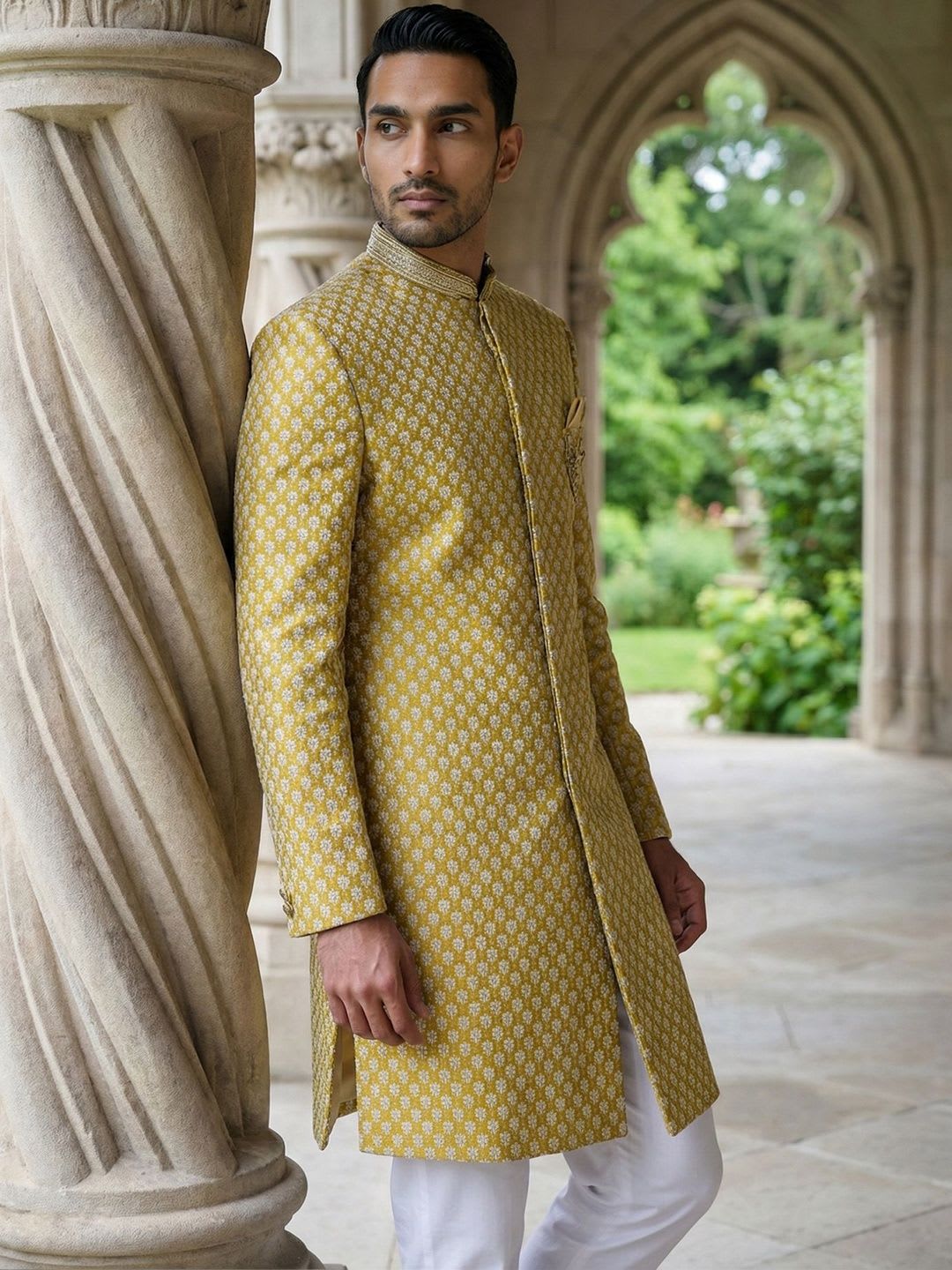 Jompers Embroidered Indo Western with Trousers - default view