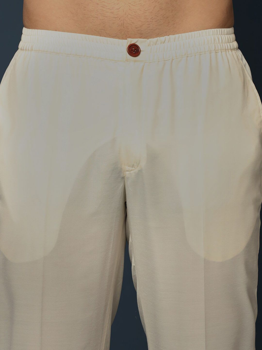 KISAH Men Cotton Kurta & Indowestern Sherwani with Trousers Set - back view