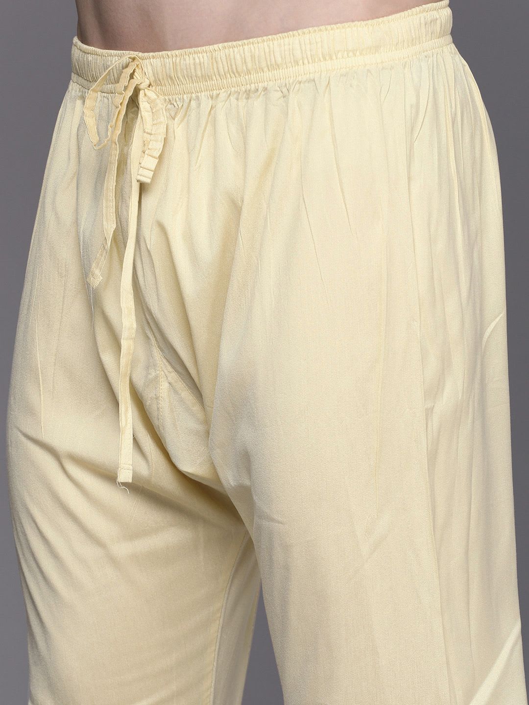 Manyavar Men Beige Embroidered Sherwani & Churidar - back view